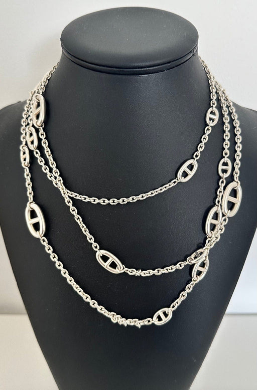 Collier HERMÈS - Collier Farandole 160 en argent massif 58 Facettes