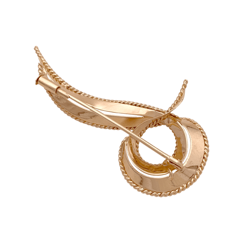 Broche Broche vintage "Volute" or rose. 58 Facettes 34701