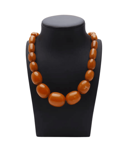 Collier Or jaune 18K Ambre baltique