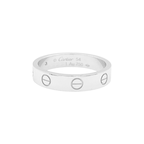 54 Bague Cartier "Love" or blanc, diamant. 58 Facettes 34458