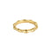 Bague 47 Alliance en or jaune à motif de bambou 58 Facettes SMA0260