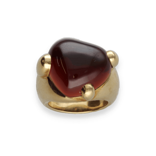 Bague 48 Bague Pomellato Griffe – Or Jaune 18k – Grenat – Vers 2010 – Taille 48 58 Facettes FB11037