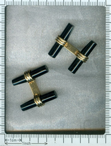 Boutons de manchette Boutons de manchette en or Onyx Van Cleef & Arpels 58 Facettes 16014-0109