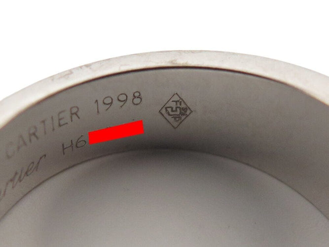 Bague 53 bague CARTIER tank en or blanc 18k 13.6 gr sertie pierre de lune 58 Facettes 268700