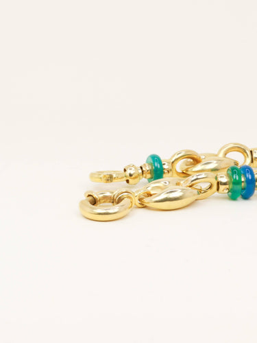 Bracelet Bracelet maille grain de café or jaune agate 58 Facettes 1211.3