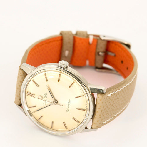 Montre OMEGA - Montre en acier modèle Seamaster automatique cadran silver 58 Facettes