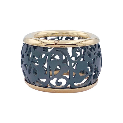 Bague 49 Bague Pomellato, "Arabesque", or rose, titane. 58 Facettes 33169