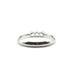 Bague 55 Bague or blanc 18 carats sertie de 3 diamants naturels 58 Facettes