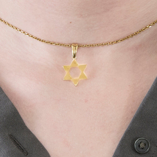 Pendentif Pendentif Etoile de David en or jaune 58 Facettes ARL0654