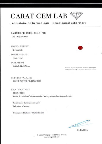 Bague 51 Bague rubis et diamants 58 Facettes