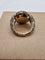 Bague 51 Pomellato - Bague Tango en or rose, quartz fumé et diamants bruns 58 Facettes