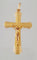 Pendentif PETITE CROIX OR JAUNE AVEC CHRIST 58 Facettes