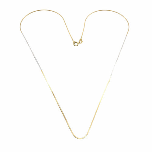 Collier Collier or jaune et or blanc 58 Facettes