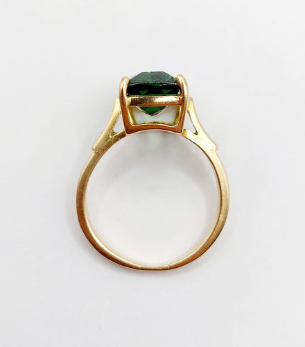 Bague 58.5 Bague cocktail or jaune, tourmaline 5,70 carats (circa 1950) 58 Facettes A05097