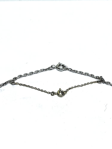 Collier Chaîne maille forçat en or blanc 18 carats 58 Facettes