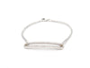 Bracelet bracelet DINH VAN maillon slim 14 or blanc 18k diamants 0.48 ct 58 Facettes 265172