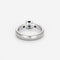 Bague 54 Bague bandeau or blanc, saphir et diamants 58 Facettes GU197