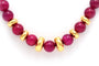 Collier Collier en or jaune et perles de rubis 58 Facettes 21208