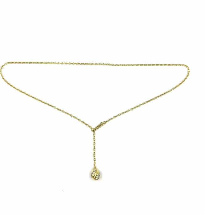 Collier CARTIER. Collier vintage or jaune et diamants 58 Facettes