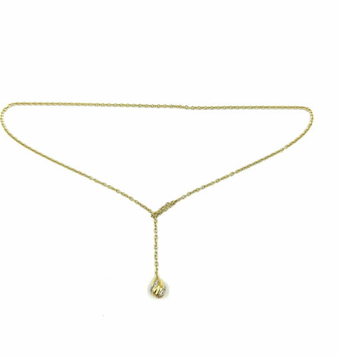 Collier CARTIER. Collier vintage or jaune et diamants 58 Facettes