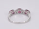 Bague Bague en or blanc avec diamants et rubis 58 Facettes 2124