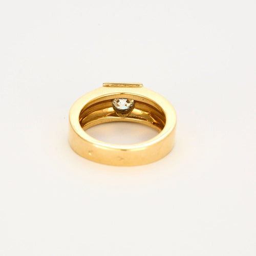 Bague 53 BAGUE STYLE CHEVALIERE DIAMANT 58 Facettes 31200031