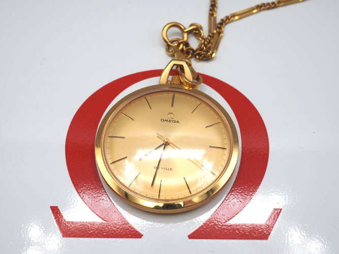 Montre OMEGA - Gousset plaqué or 58 Facettes