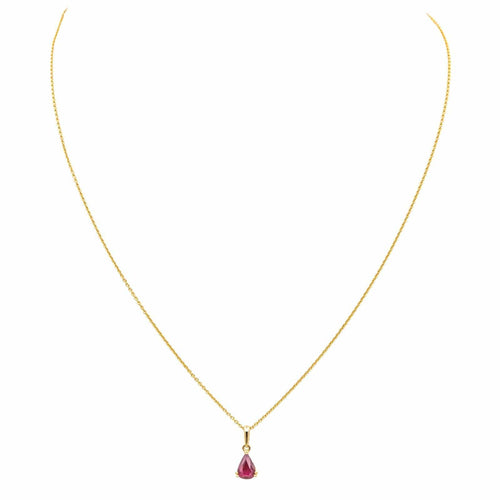 Collier Collier Or jaune Rubis 58 Facettes 4021227RV