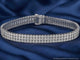 Bracelet Bracelet tennis en or blanc avec 3 rangées de diamants de 2,25 carats 58 Facettes 2173