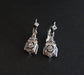 Earrings Art Deco Earrings adorned with white sapphires 58 Facettes