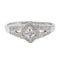 Bague 51 Mauboussin Bague Solitaire Love My love Or blanc Diamant 58 Facettes 2366861CN