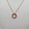 Collier Collier or rose, cercle en diamants 58 Facettes