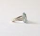 Bague 49 Bague or blanc aigue-marine 2.15 carats 58 Facettes