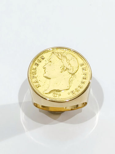 Bague 57.5 Bague Or jaune Napoléon III 58 Facettes 2945/1