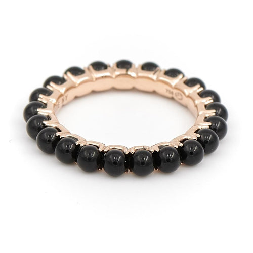 Bague 53 Ginette NY Bague Alliance Maria Or rose Onyx 58 Facettes 2246420CN