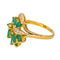 Bague 52 Bague Or jaune Emeraude, Diamant 58 Facettes 4169050CN