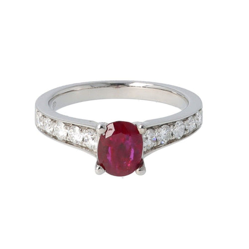 Bague 53 Bague en diamant et rubis 58 Facettes 1865