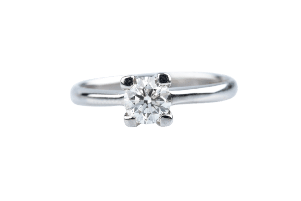Bague 51 Bague solitaire en or blanc avec diamant 0,50 ct 58 Facettes BG41900043-107