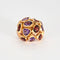 Bague 55 NARDI - Bague sculpture or rose, améthystes grenats 58 Facettes
