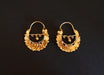 Savoyard Creole Earrings in White Gold and Yellow Gold 58 Facettes