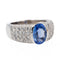 Bague 51 Bague Or blanc Saphir, Diamant 58 Facettes 3245016CN