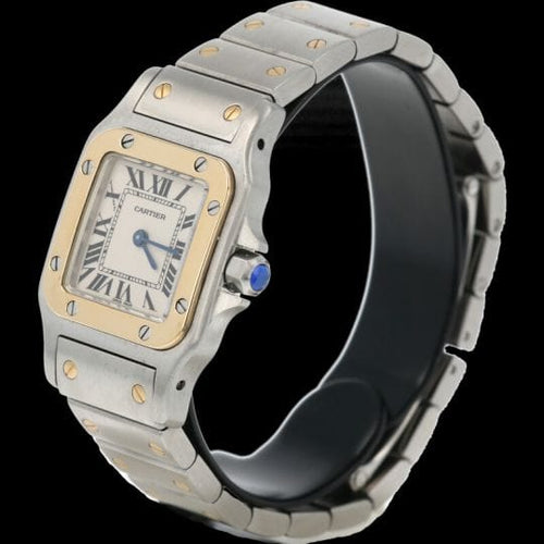 Montre Cartier Montre Santos De Cartier Galbee Pm 58 Facettes MT43964