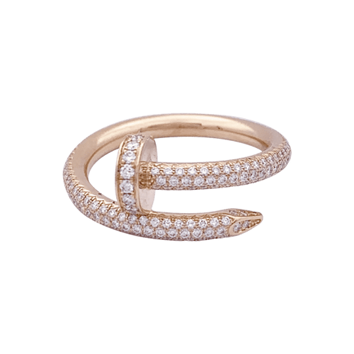 Bague 55 Bague Cartier, "Juste Un Clou", or rose, diamants. 58 Facettes 33751
