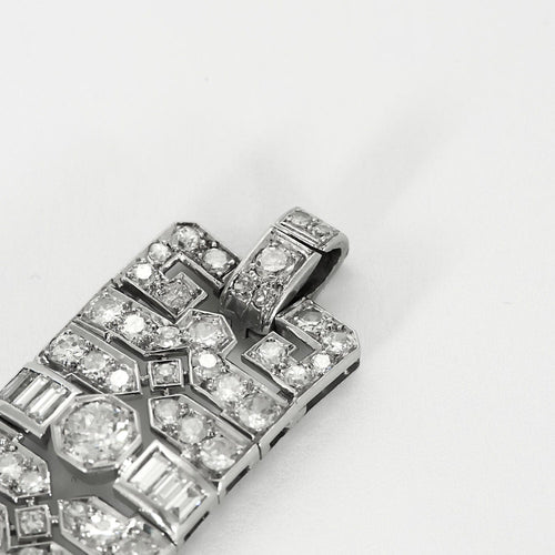 Bracelet Bracelet Art Déco, platine, diamants et rubis 58 Facettes 250257