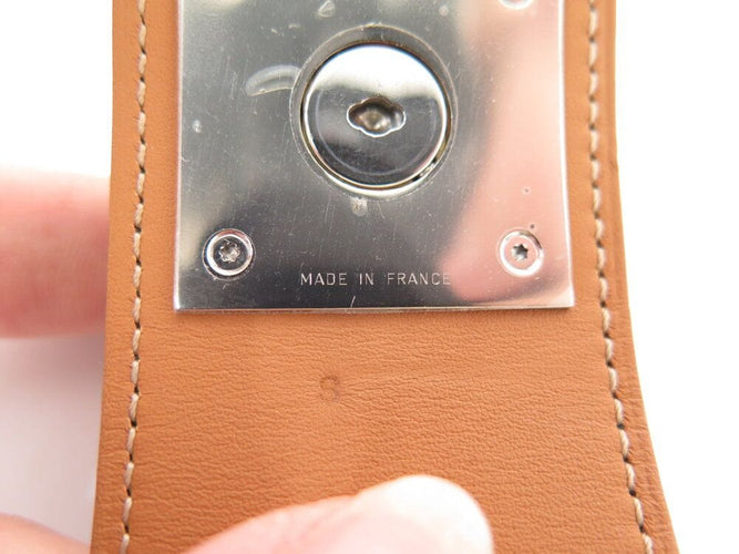 Bracelet bracelet HERMES creneau cuir graine bleu 17 cm blue 58 Facettes 268886