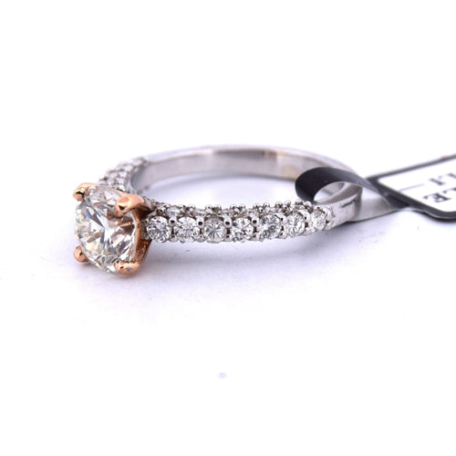 Bague 55 BAGUE EN OR BLANC 18KT 58 Facettes