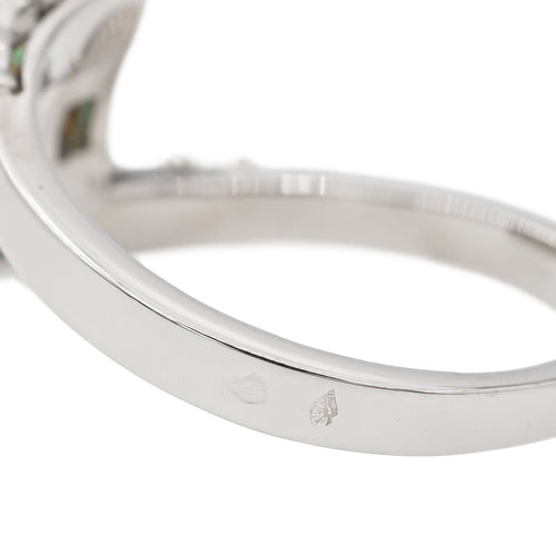 Bague 60 Bague Or blanc, Or jaune Emeraude, Diamant 58 Facettes 2999638CN