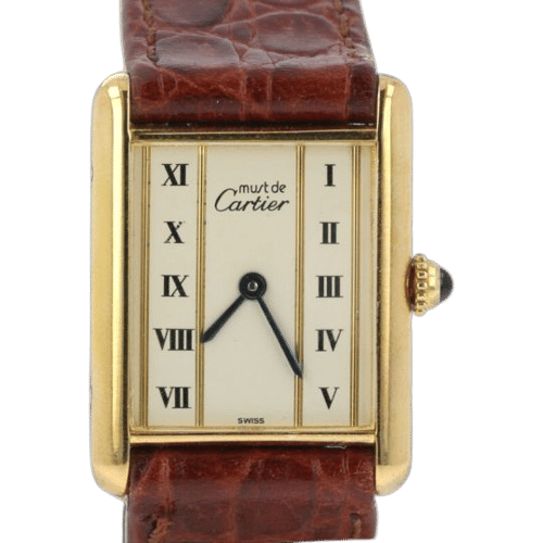 Montre Cartier Montre Must De Cartier Vermeil 58 Facettes MT43316
