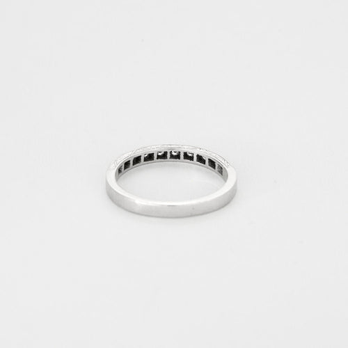 Bague 59 Alliance en platine et diamants 58 Facettes LP1147