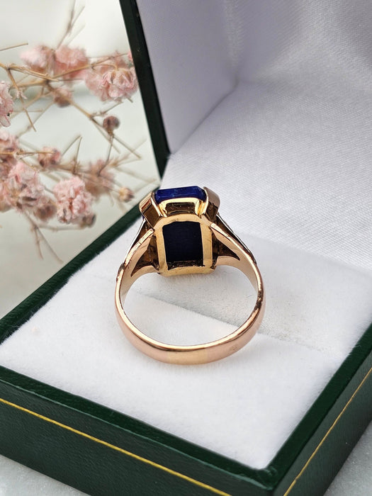 Bague 54 Bague trois ors lapis-lazuli 58 Facettes 591